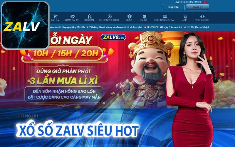 Xổ số Zalv siêu hot